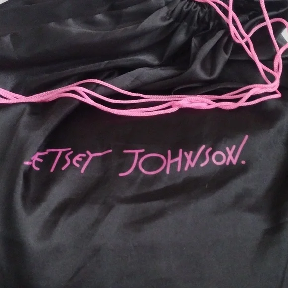 Rare Y2K XL Y2K Betsey Johnson Black Leather Studded "Strap Tease" Shoul… - Picture 15 of 15